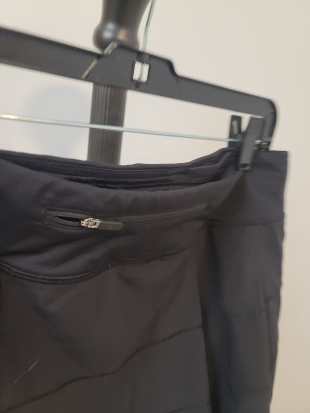 Lululemon Pace Rival Skirt Size 12 Black 4-way Stretch 13" Skort W8A84R - Picture 4 of 5
